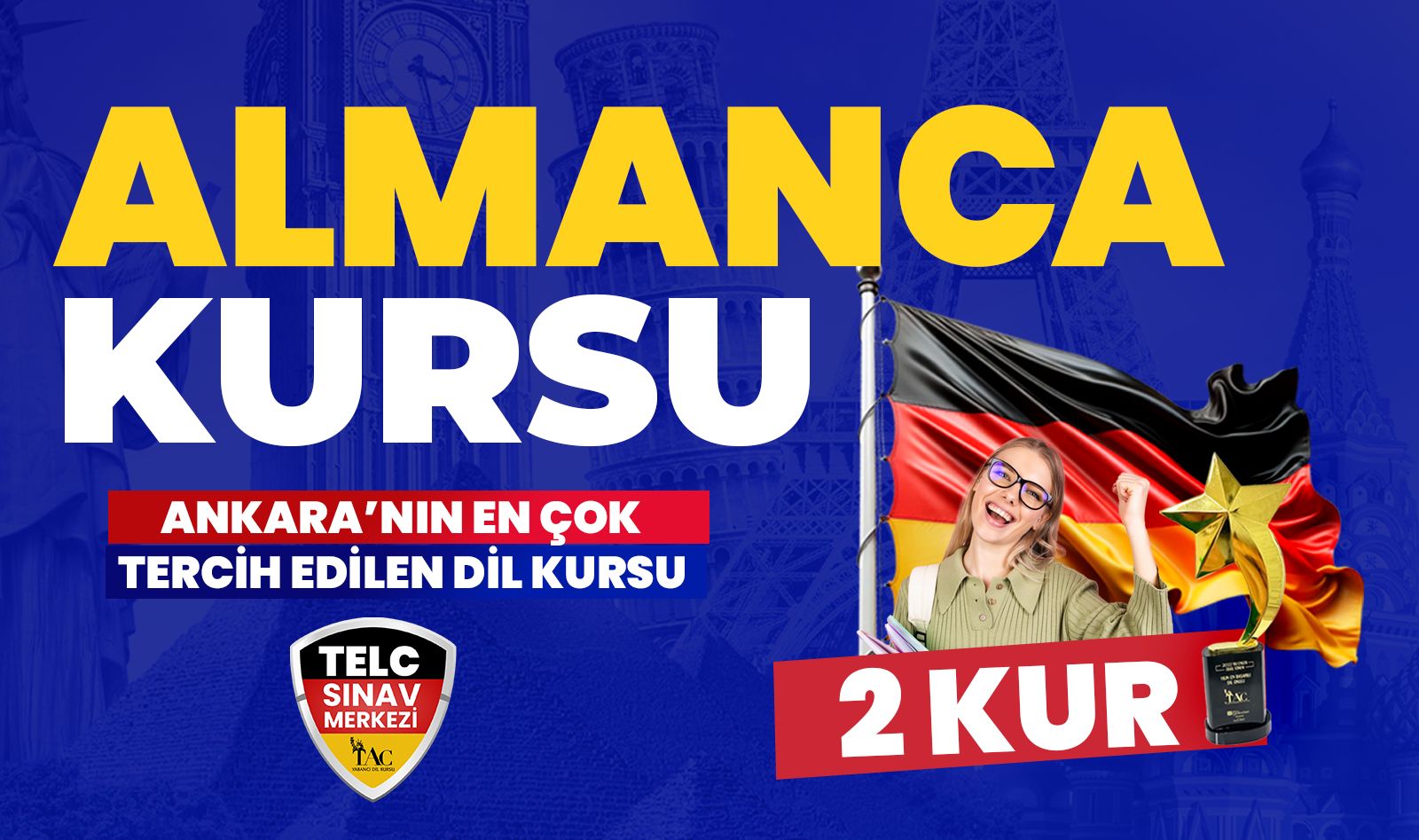 ANKARA GENEL ALMANCA KURSU 1+1 KUR resmi