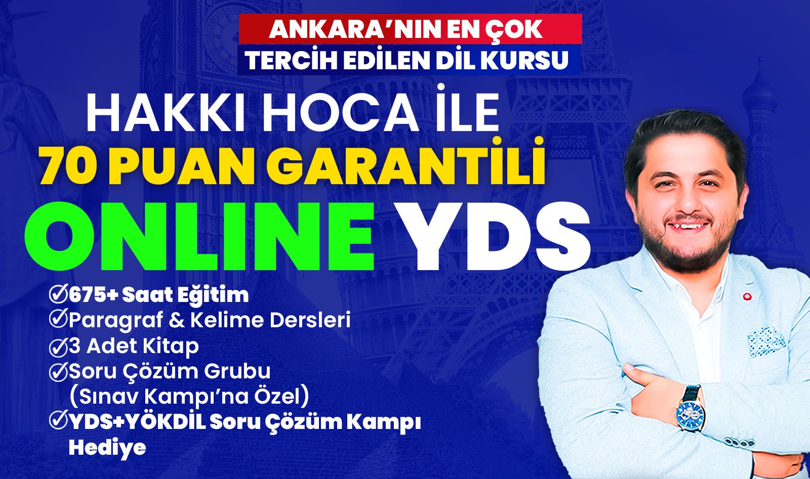  70 PUAN GARANTİLİ ONLINE YDS-YÖKDİL resmi